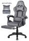 Fotel obrotowy gamingowy XL POKER PRO GREY ALCANTARA