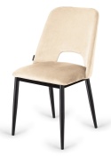 Krzesło tapicerowane GOTI CREAM VELVET OUTLET