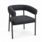Krzesło tapicerowane TOSCANA BLACK FABRIC XL