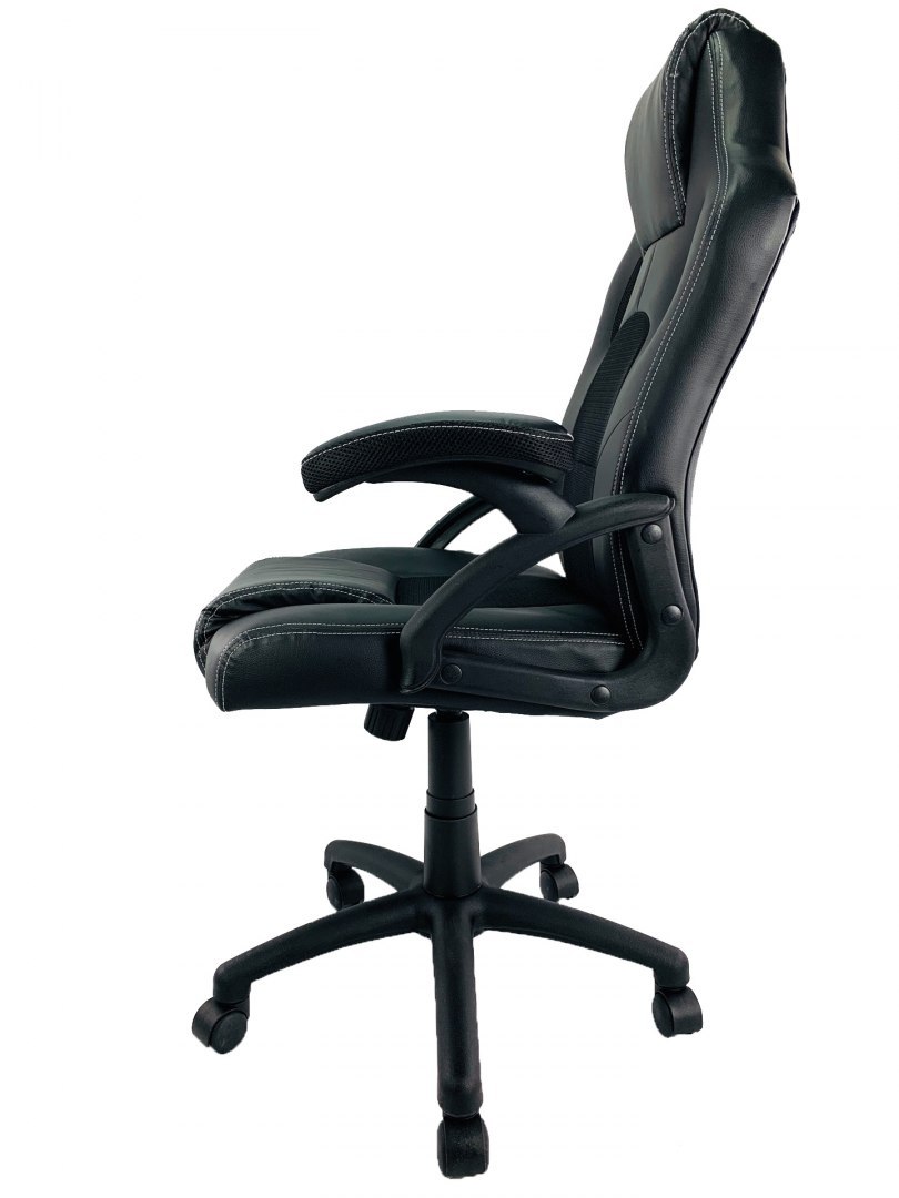 Fotel obrotowy do biurka CARRERA M BLACK PU Fotel obrotowy do biurka CARRERA M BLACK PU