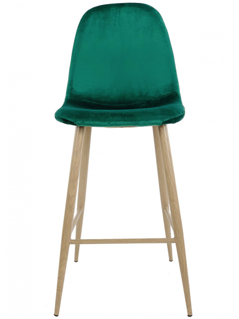 Krzesło barowe hoker AVOLA GREEN VELVET Krzesło barowe hoker AVOLA GREEN VELVET