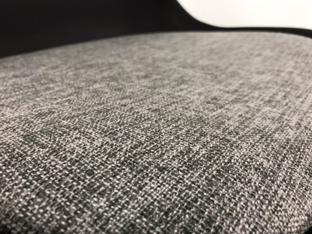 Krzesło skandynawskie MONZA BLACK - Grey Fabric II