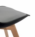 Krzesło skandynawskie MONZA BLACK - Grey PU