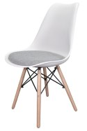 Krzesło TOSCANA BIANCO - Grey Fabric V