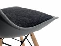Krzesło TOSCANA DARK GREY - Black Fabric V