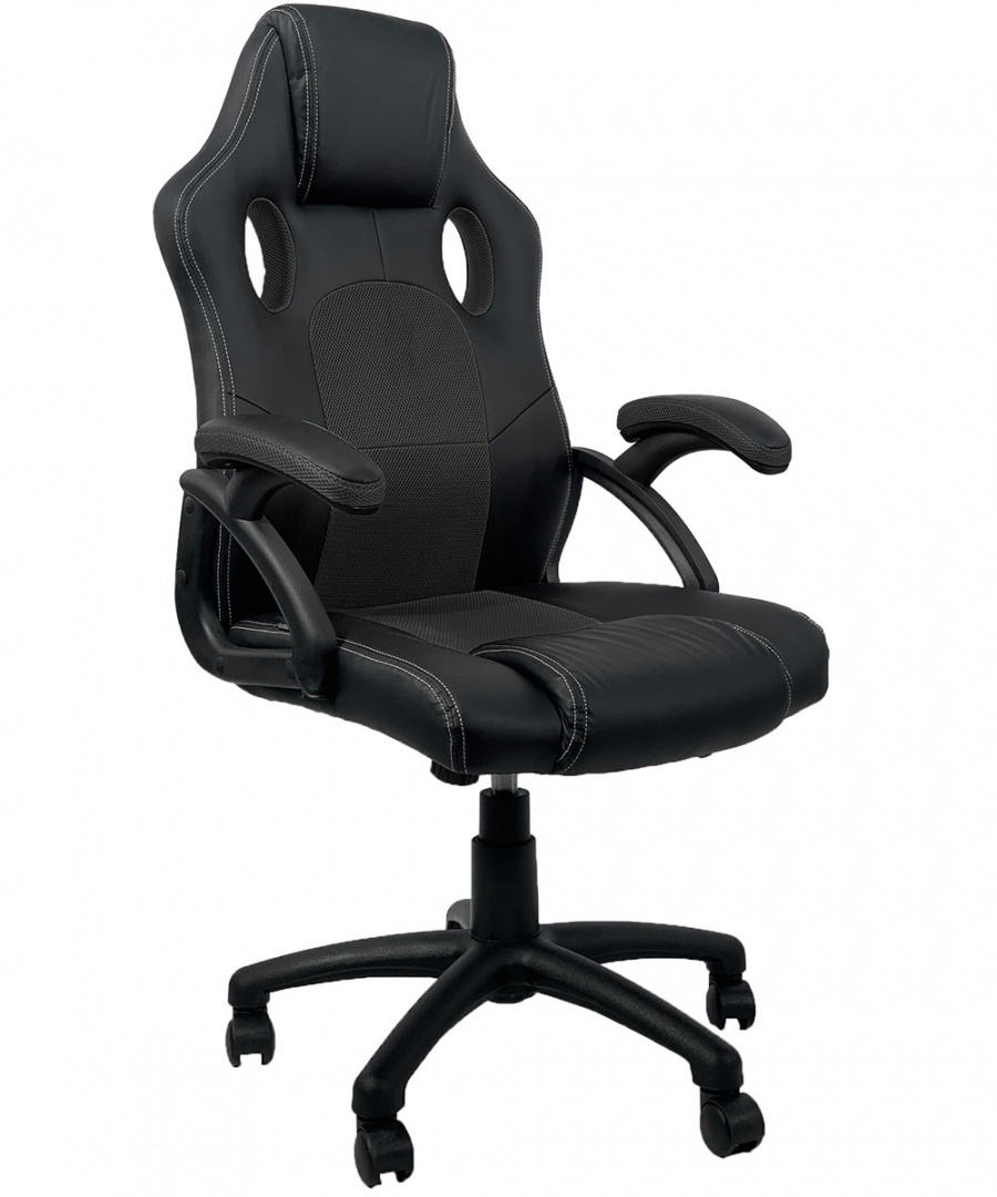 Fotel obrotowy do biurka CARRERA L BLACK PU Fotel obrotowy do biurka CARRERA L BLACK PU