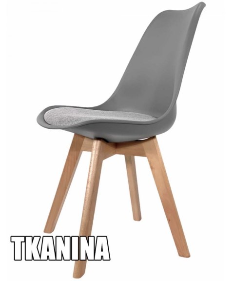 Krzesło skandynawskie MONZA LIGHT GREY Pro - Grey Fabric V Krzesło skandynawskie MONZA LIGHT GREY Pro - Grey Fabric V