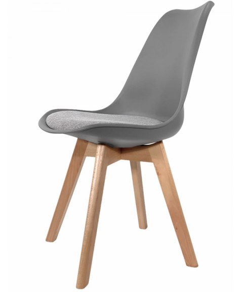 Krzesło skandynawskie MONZA LIGHT GREY Pro - Grey Fabric V Krzesło skandynawskie MONZA LIGHT GREY Pro - Grey Fabric V