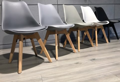 Krzesło skandynawskie MONZA LIGHT GREY Pro Krzesło skandynawskie MONZA LIGHT GREY Pro