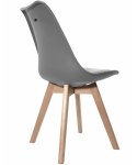 Krzesło skandynawskie MONZA ST LIGHT GREY - Grey Fabric II