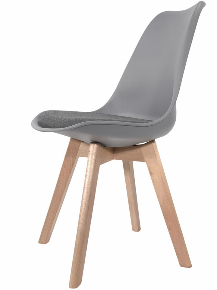 Krzesło skandynawskie MONZA ST LIGHT GREY - Grey Fabric II