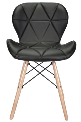 Krzesło tapicerowane VASTO BLACK PU - II GATUNEK
