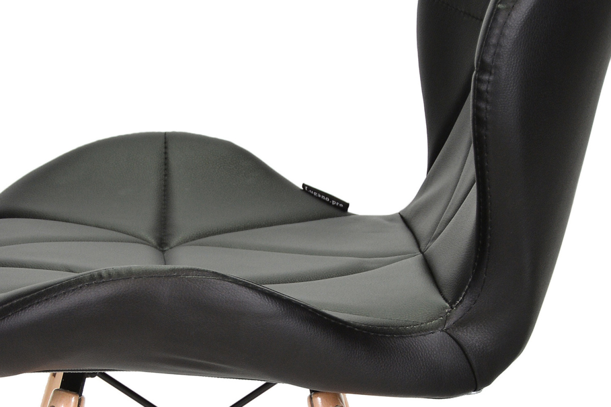 Krzesło tapicerowane VASTO BLACK PU - II GATUNEK Krzesło tapicerowane VASTO BLACK PU - II GATUNEK