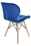 Krzesło tapicerowane VASTO BLUE VELVET