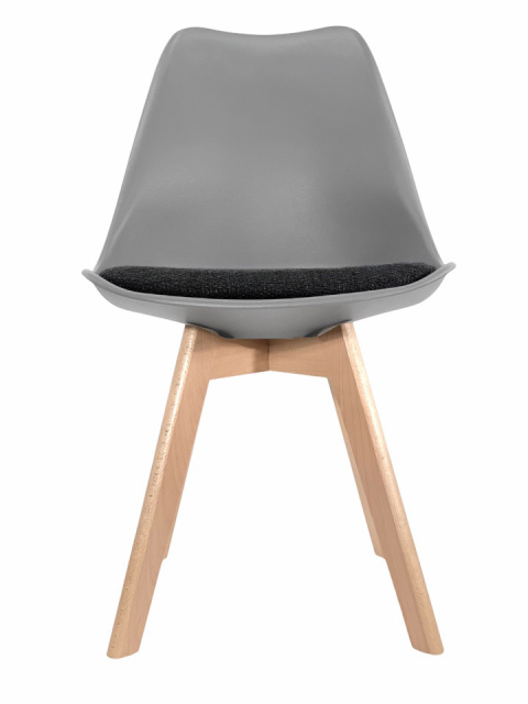 Krzesło skandynawskie MONZA LIGHT GREY Pro - Black Fabric V Krzesło skandynawskie MONZA LIGHT GREY Pro - Black Fabric V