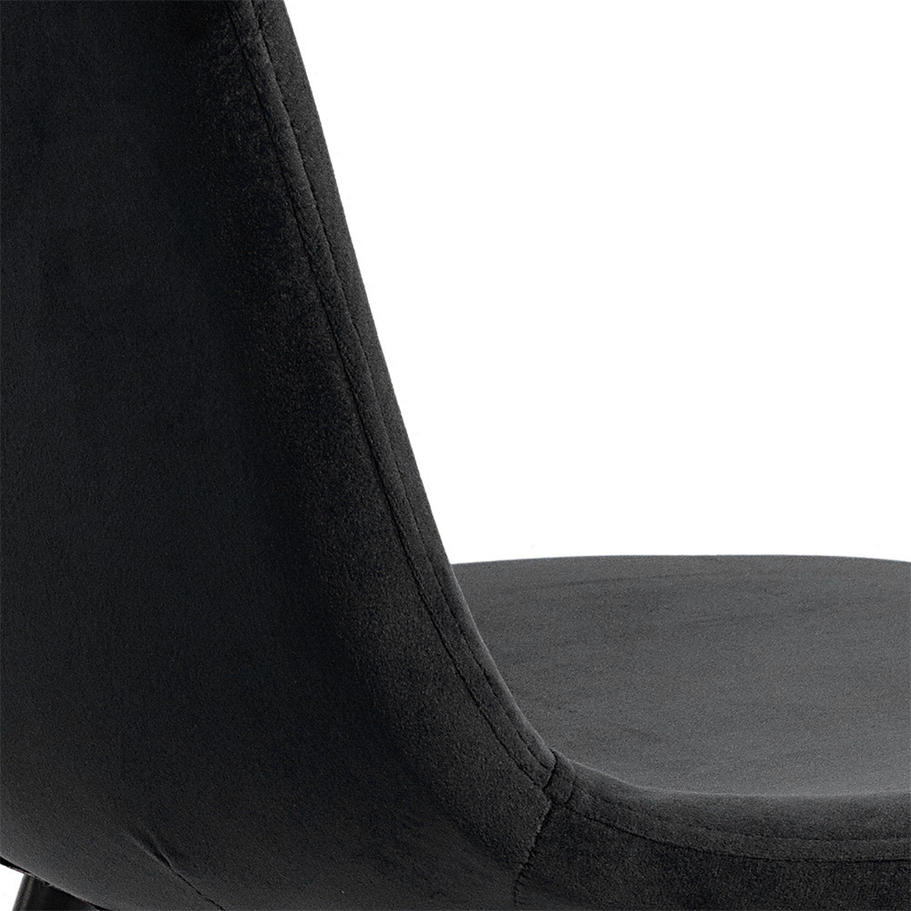 Krzesło tapicerowane GIULIA VELVET BLACK