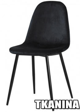 Krzesło tapicerowane GIULIA VELVET BLACK