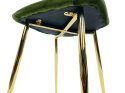 Krzesło tapicerowane GIULIA VELVET KHAKI GOLD