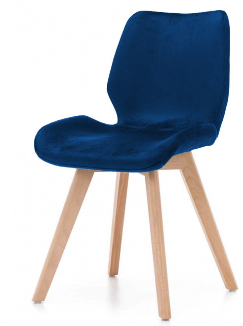 Krzesło tapicerowane SOPHIA VELVET BLUE