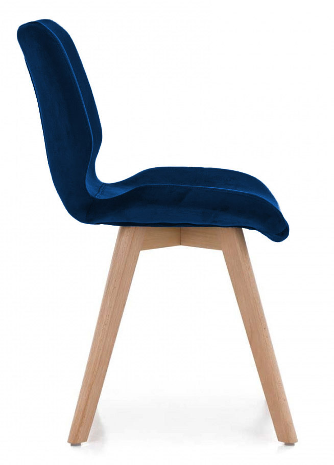 Krzesło tapicerowane SOPHIA VELVET BLUE