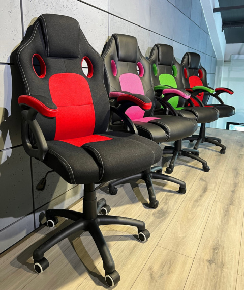 Fotel obrotowy do biurka CARRERA M ST RED FABRIC Fotel obrotowy do biurka CARRERA M ST RED FABRIC