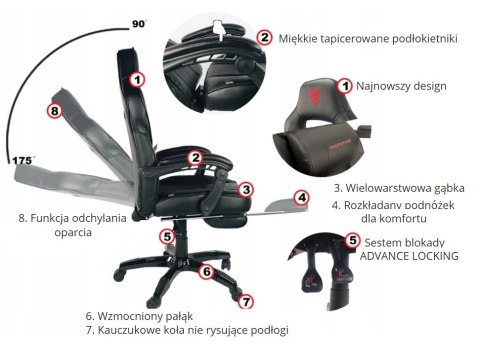 Fotel obrotowy do biurka TITAN ALCANTARA PRO Fotel obrotowy do biurka TITAN ALCANTARA PRO