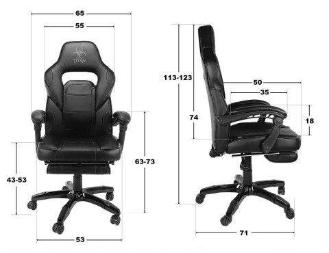 Fotel obrotowy do biurka TITAN ALCANTARA PRO Fotel obrotowy do biurka TITAN ALCANTARA PRO