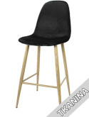 Krzesło barowe hoker AVOLA BLACK VELVET