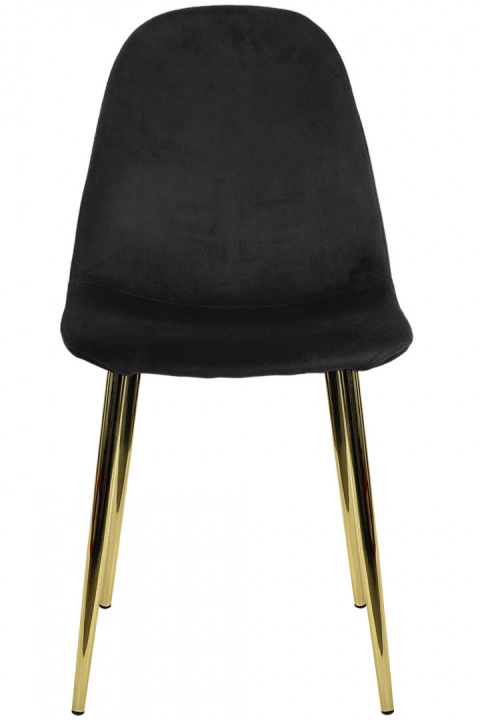 Krzesło tapicerowane GIULIA VELVET BLACK GOLD Krzesło tapicerowane GIULIA VELVET BLACK GOLD