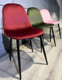 Krzesło tapicerowane GIULIA VELVET BURGUNDY