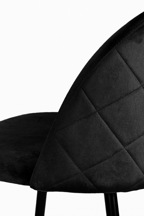 Krzesło tapicerowane GLORIA BLACK VELVET Krzesło tapicerowane GLORIA BLACK VELVET