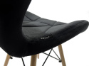 Krzesło tapicerowane VASTO BLACK VELVET