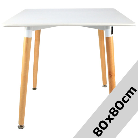 Stół kwadratowy GENUA WHITE 800 - II GATUNEK Stół kwadratowy GENUA WHITE 800 - II GATUNEK