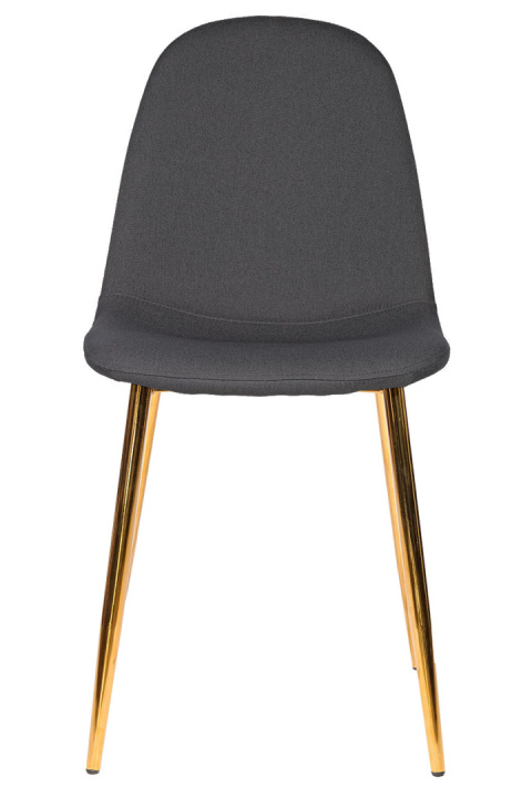 Krzesło GIULIA DARK GREY FABRIC GOLD Krzesło GIULIA DARK GREY FABRIC GOLD