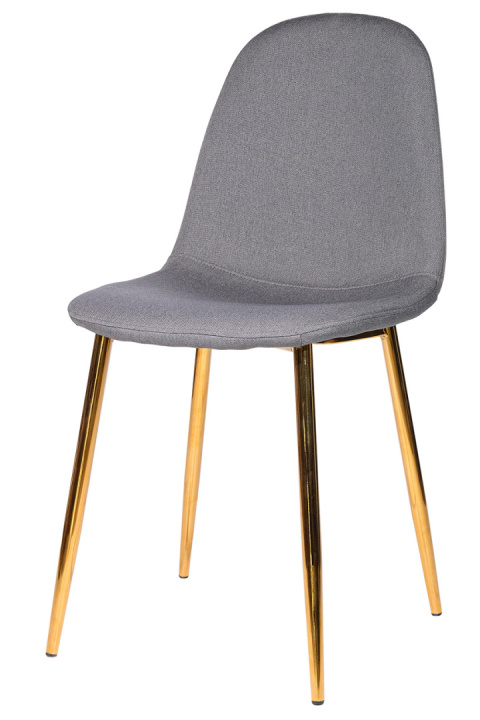 Krzesło GIULIA GREY FABRIC GOLD Krzesło GIULIA GREY FABRIC GOLD