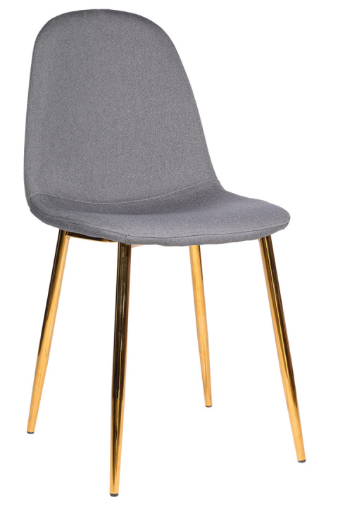 Krzesło GIULIA GREY FABRIC GOLD Krzesło GIULIA GREY FABRIC GOLD