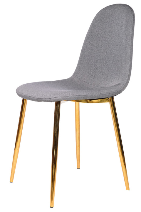 Krzesło GIULIA GREY FABRIC GOLD Krzesło GIULIA GREY FABRIC GOLD