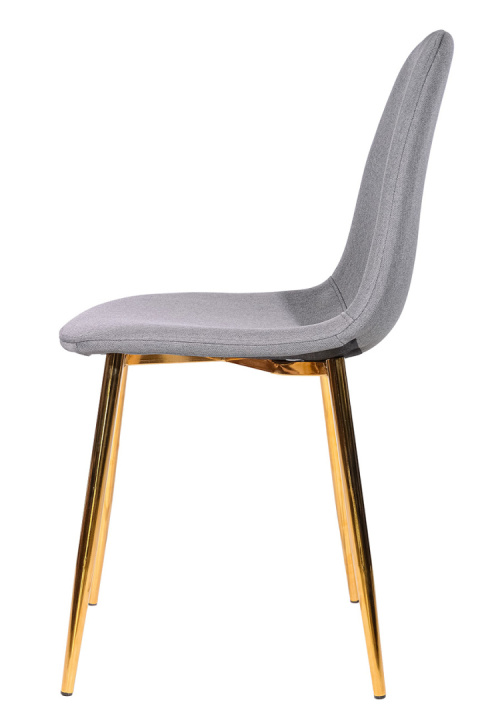Krzesło GIULIA GREY FABRIC GOLD Krzesło GIULIA GREY FABRIC GOLD