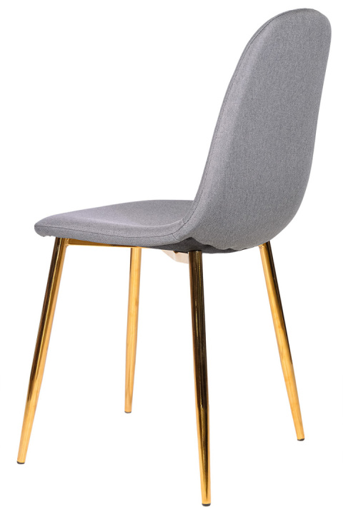 Krzesło GIULIA GREY FABRIC GOLD Krzesło GIULIA GREY FABRIC GOLD