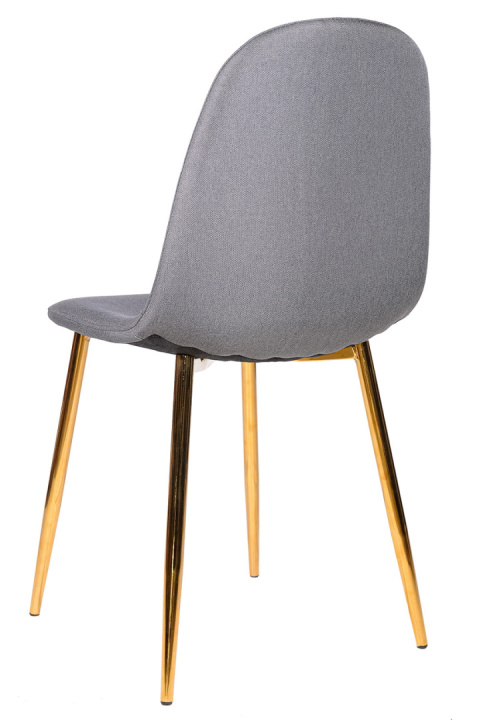 Krzesło GIULIA GREY FABRIC GOLD Krzesło GIULIA GREY FABRIC GOLD