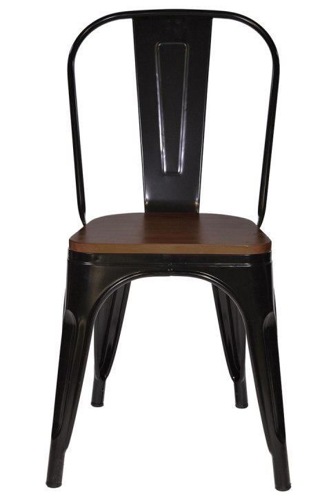 Krzesło metalowe loft CORSICA NERO WENGE Krzesło metalowe loft CORSICA NERO WENGE