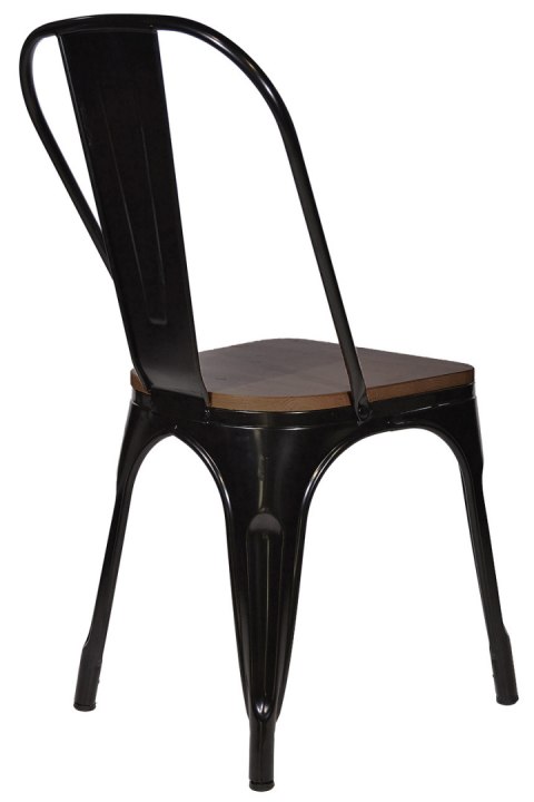 Krzesło metalowe loft CORSICA NERO WENGE Krzesło metalowe loft CORSICA NERO WENGE