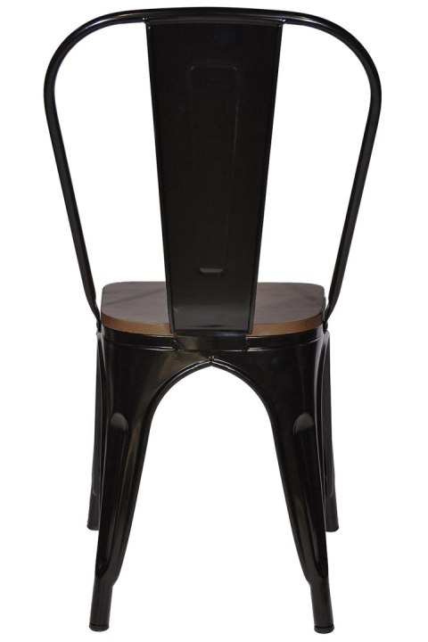 Krzesło metalowe loft CORSICA NERO WENGE Krzesło metalowe loft CORSICA NERO WENGE