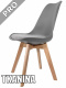 Krzesło skandynawskie MONZA LIGHT GREY Pro - Grey Fabric V