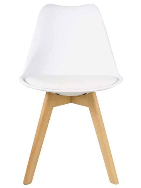 Krzesło skandynawskie MONZA WHITE Pro PU Krzesło skandynawskie MONZA WHITE Pro PU