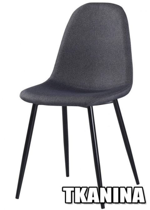 Krzesło tapicerowane GIULIA FABRIC DARK GREY Krzesło tapicerowane GIULIA FABRIC DARK GREY