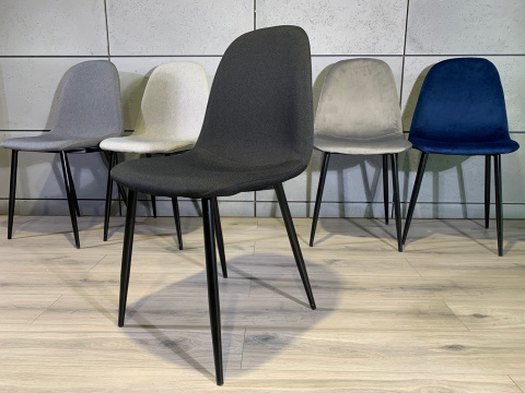 Krzesło tapicerowane GIULIA FABRIC DARK GREY Krzesło tapicerowane GIULIA FABRIC DARK GREY