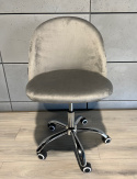 Krzesło tapicerowane GLORIA OFFICE GREY VELVET
