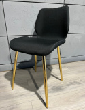 Krzesło tapicerowane SOPHIA FABRIC BLACK GOLD