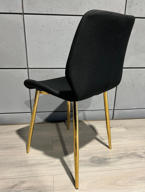 Krzesło tapicerowane SOPHIA FABRIC BLACK GOLD Krzesło tapicerowane SOPHIA FABRIC BLACK GOLD